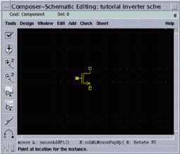 Placing a transistor