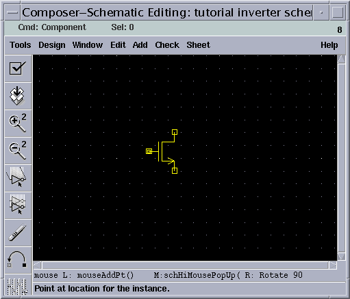 Placing the NMOS transistor