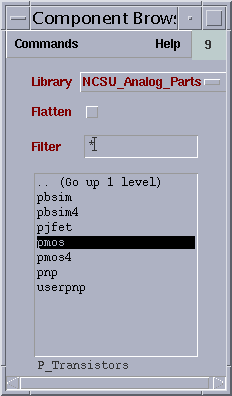 Picking up the PMOS transistor