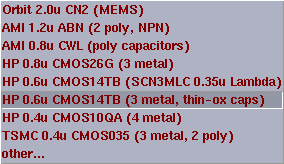 Available technologies