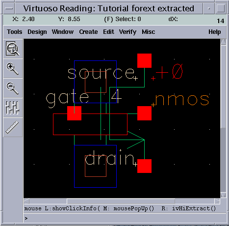 An extracted NMOS Transistor